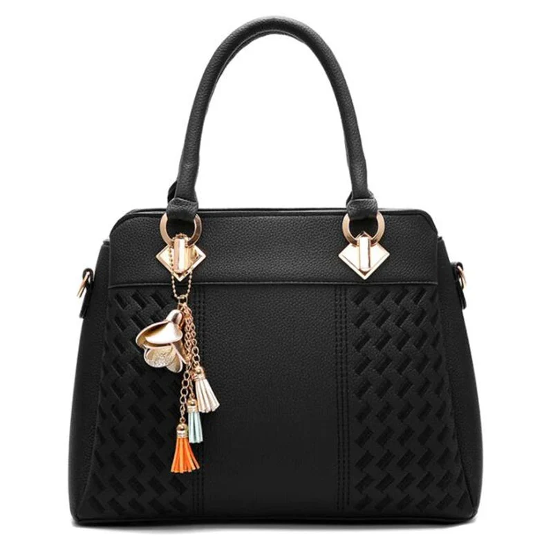 Bestickte Umhängetasche mit Quaste – Boho-Chic-Schultertasche für Damen