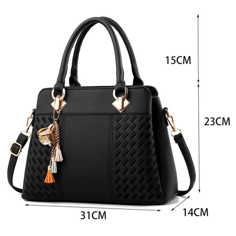 Bestickte Umhängetasche mit Quaste – Boho-Chic-Schultertasche für Damen