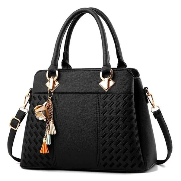 Bestickte Umhängetasche mit Quaste – Boho-Chic-Schultertasche für Damen