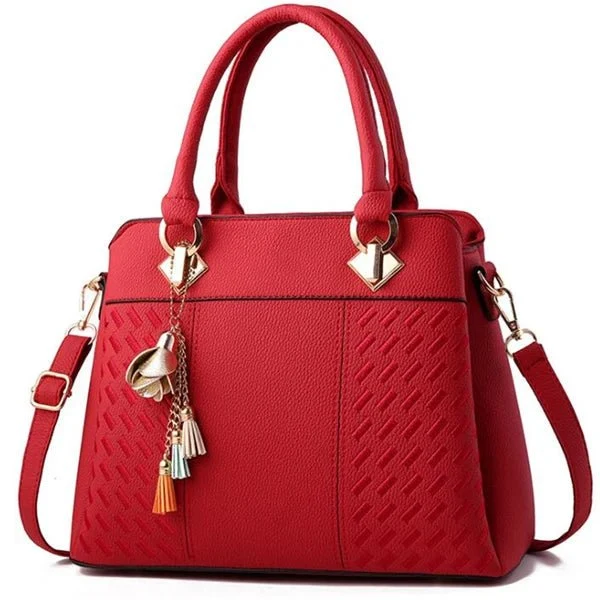 Bestickte Umhängetasche mit Quaste – Boho-Chic-Schultertasche für Damen