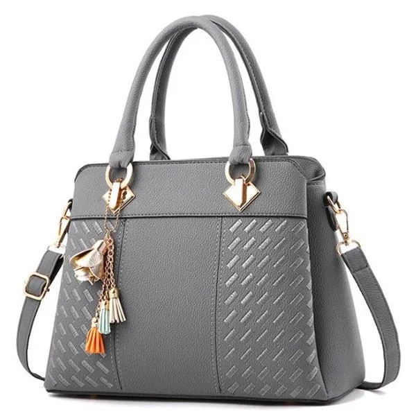 Bestickte Umhängetasche mit Quaste – Boho-Chic-Schultertasche für Damen