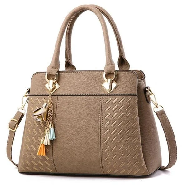 Bestickte Umhängetasche mit Quaste – Boho-Chic-Schultertasche für Damen