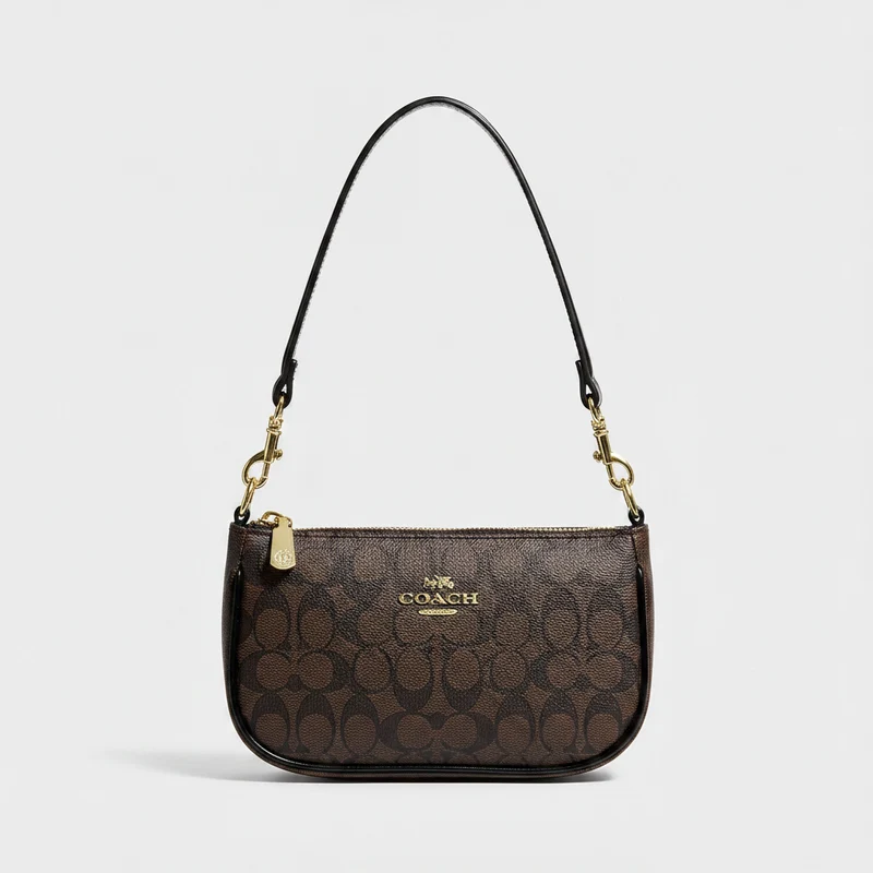 Elegante vegane Schultertasche für Damen – Weiche Umhängetasche mit Reißverschluss