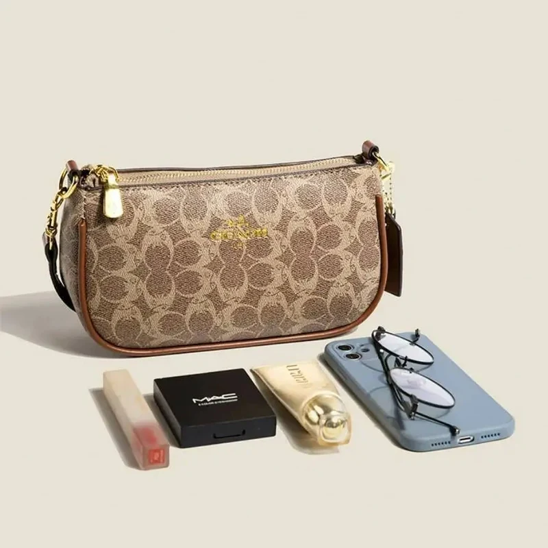 Elegante vegane Schultertasche für Damen – Weiche Umhängetasche mit Reißverschluss