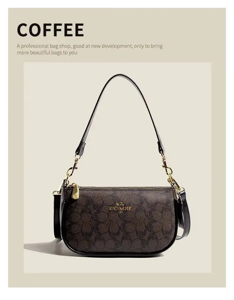 Elegante vegane Schultertasche für Damen – Weiche Umhängetasche mit Reißverschluss