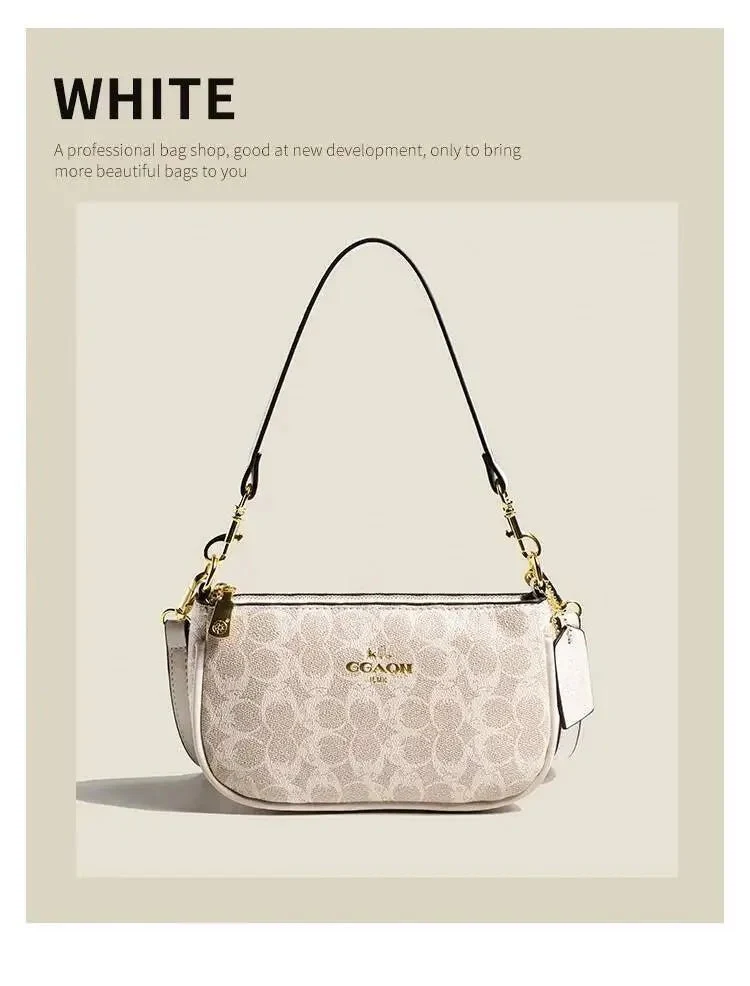 Elegante vegane Schultertasche für Damen – Weiche Umhängetasche mit Reißverschluss