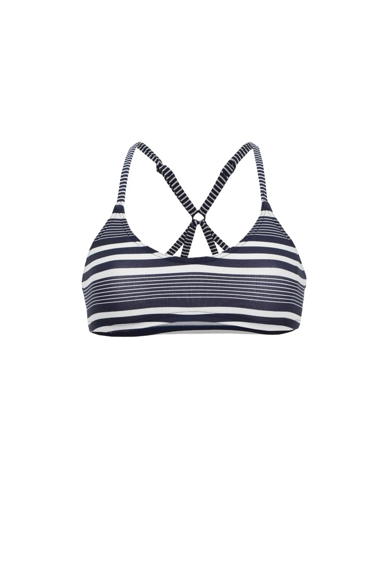 Stripes Rib Bustier Top