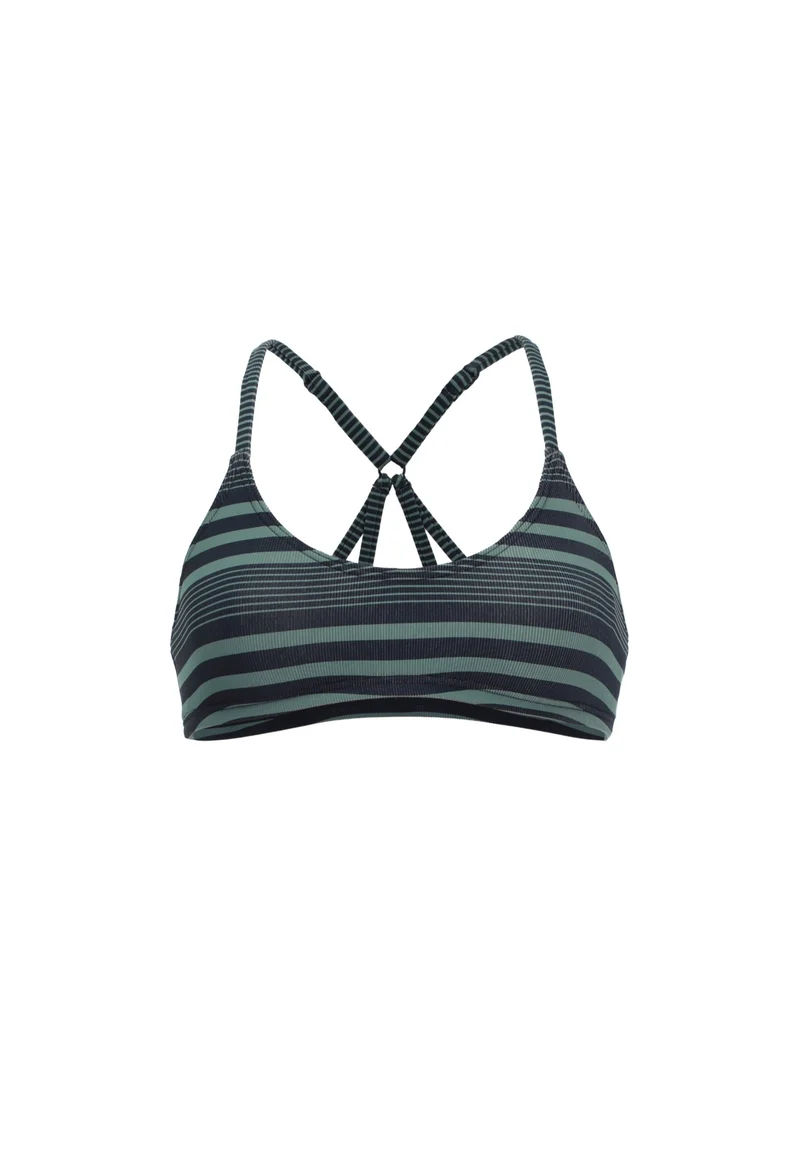Stripes Rib Bustier Top