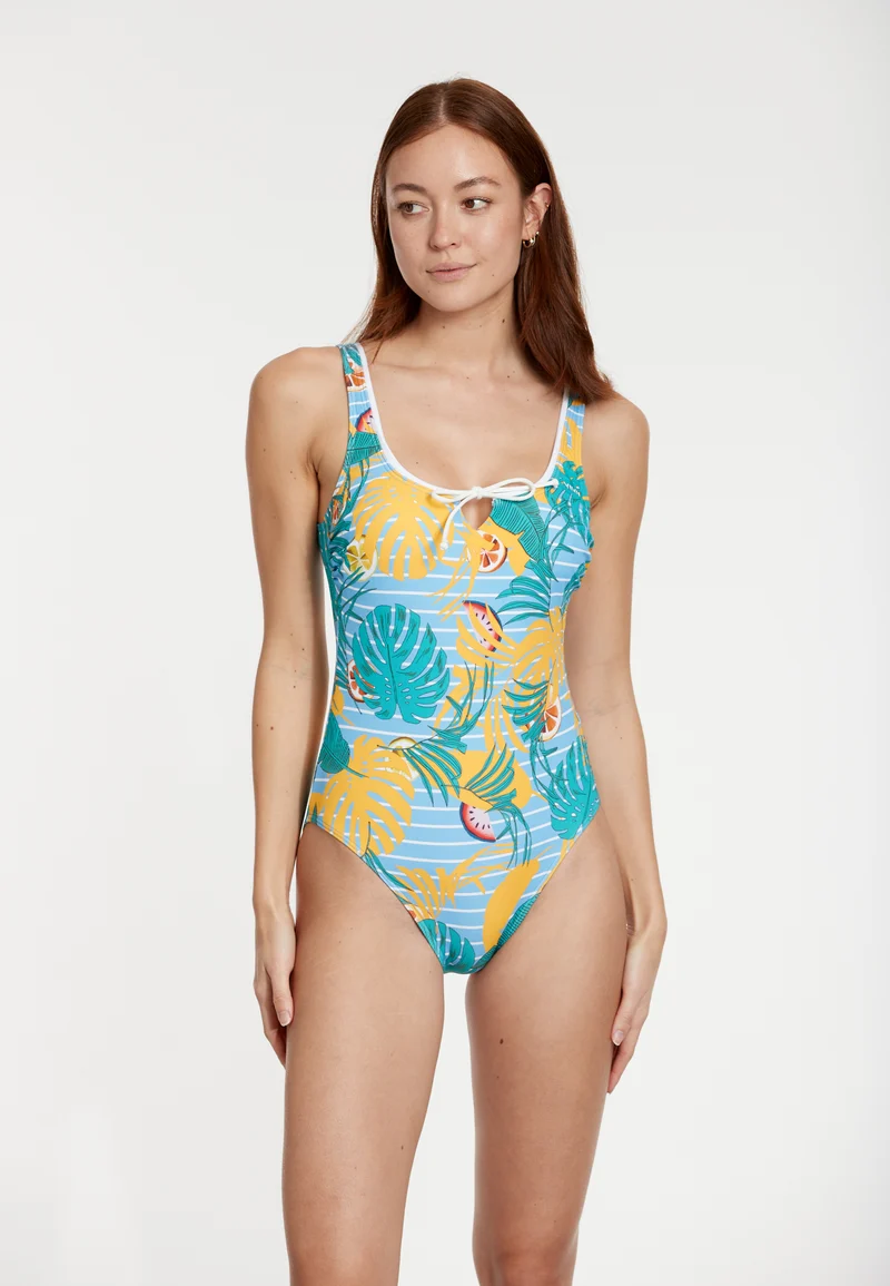 Tropical Stripes Swimsuit