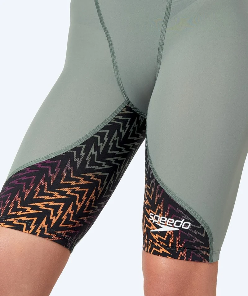 Speedo Wettkampf Badeanzug für Damen - LZR Ignite - Grün/Orange