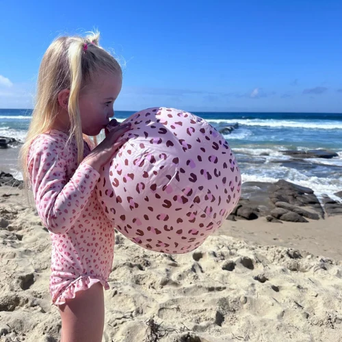 Beachball - Old Pink - Leopard