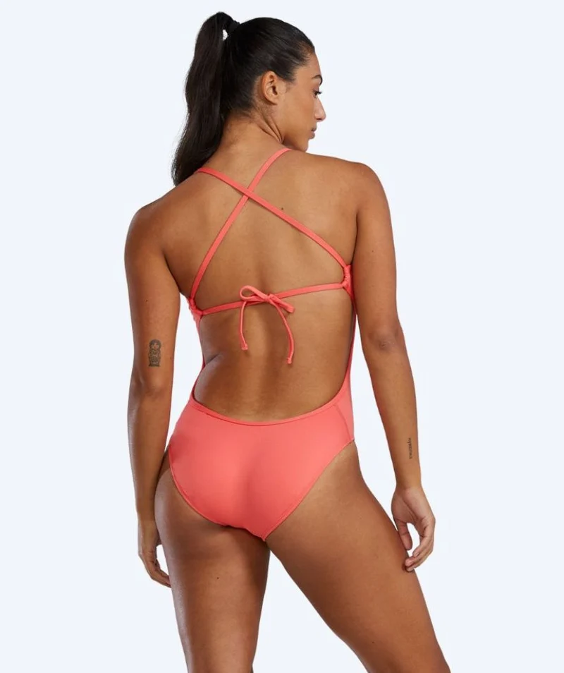 TYR Badeanzug für Damen - Durafast Elite Solid Tieback - Hellrosa