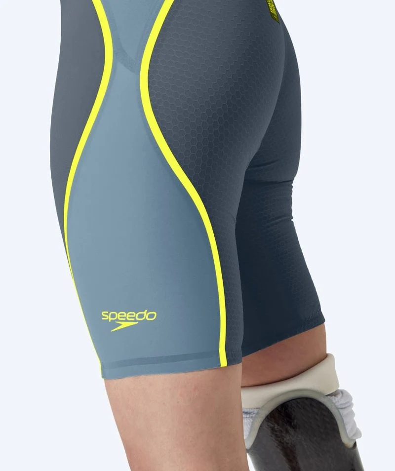 Speedo Wettkampf Badeanzug für Damen - LZR Pure Intent 2.0 - Grau/Gelb
