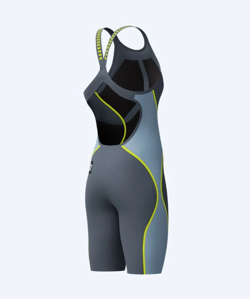 Speedo Wettkampf Badeanzug für Damen - LZR Pure Intent 2.0 - Grau/Gelb