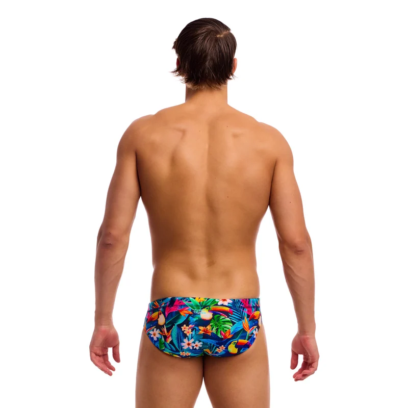 Funky Trunks Mens Seamed Brief Birdie Wordie