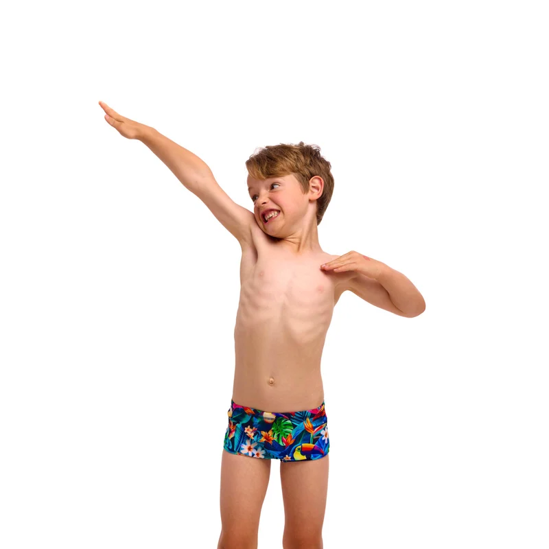 Funky Trunks Boys Toddler Printed Trunks Birdie Wordie