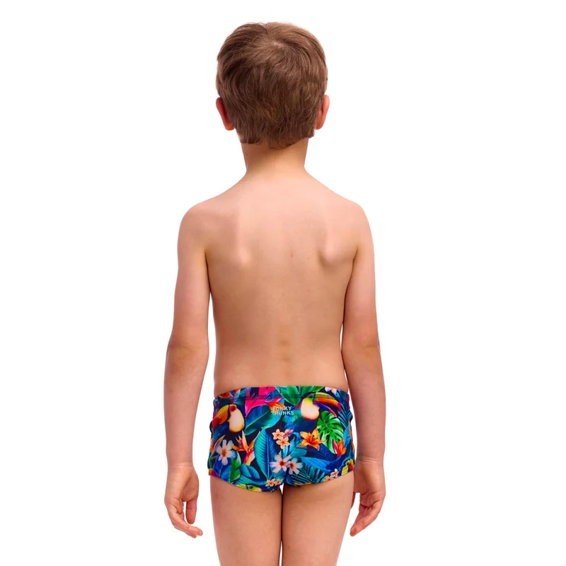 Funky Trunks Boys Toddler Printed Trunks Birdie Wordie