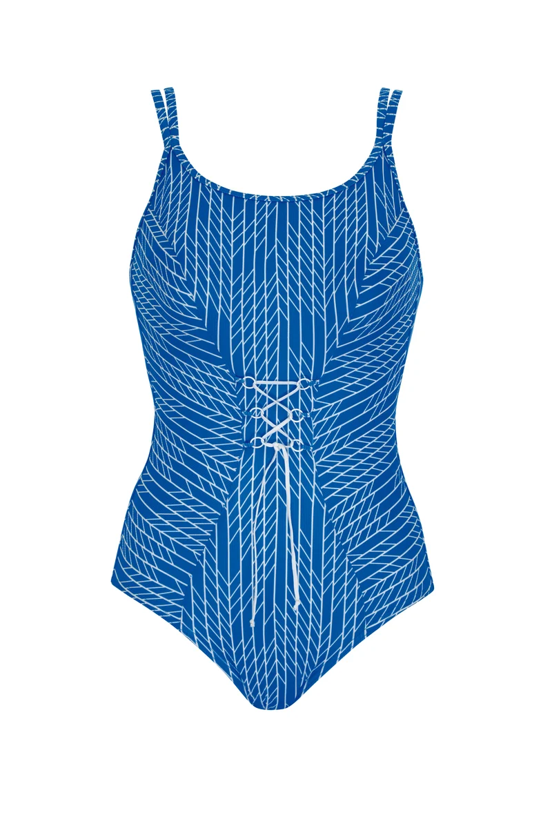 Lines Lacing Swimsuit