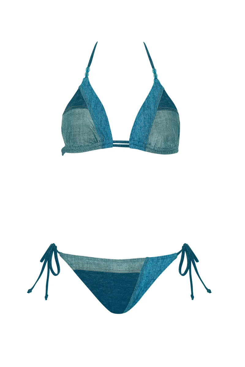 Denim Look Triangel Set