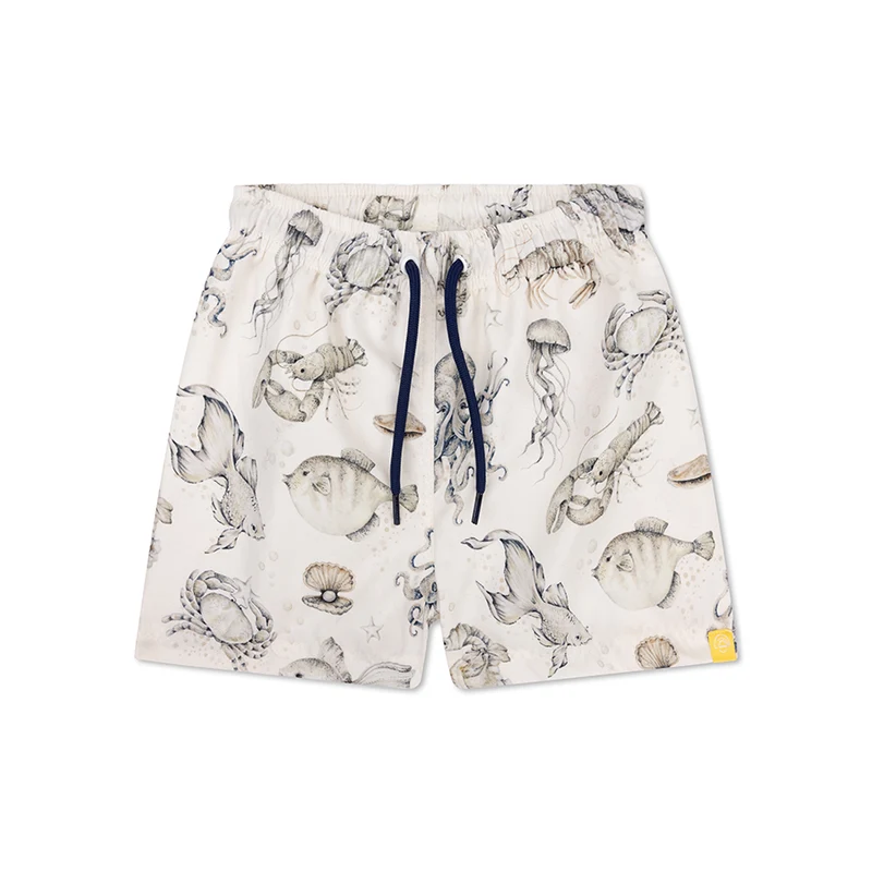 Swim Shorts - Green/White - Sea Life