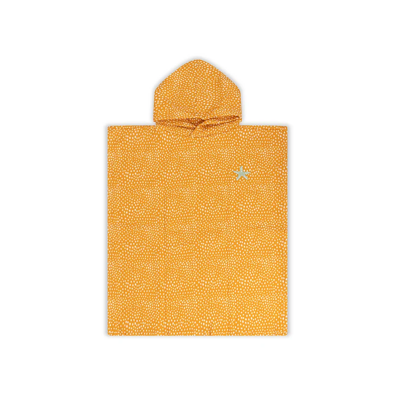 Beach Poncho - Orange - Dots - 52 x 52 cm