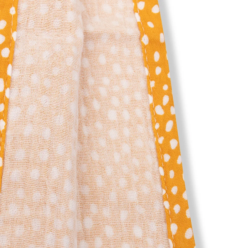 Beach Poncho - Orange - Dots - 52 x 52 cm