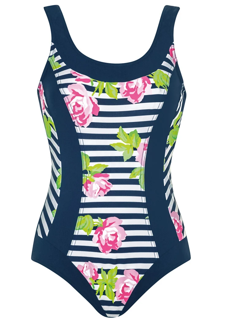 Rose Stripes Swimsuit