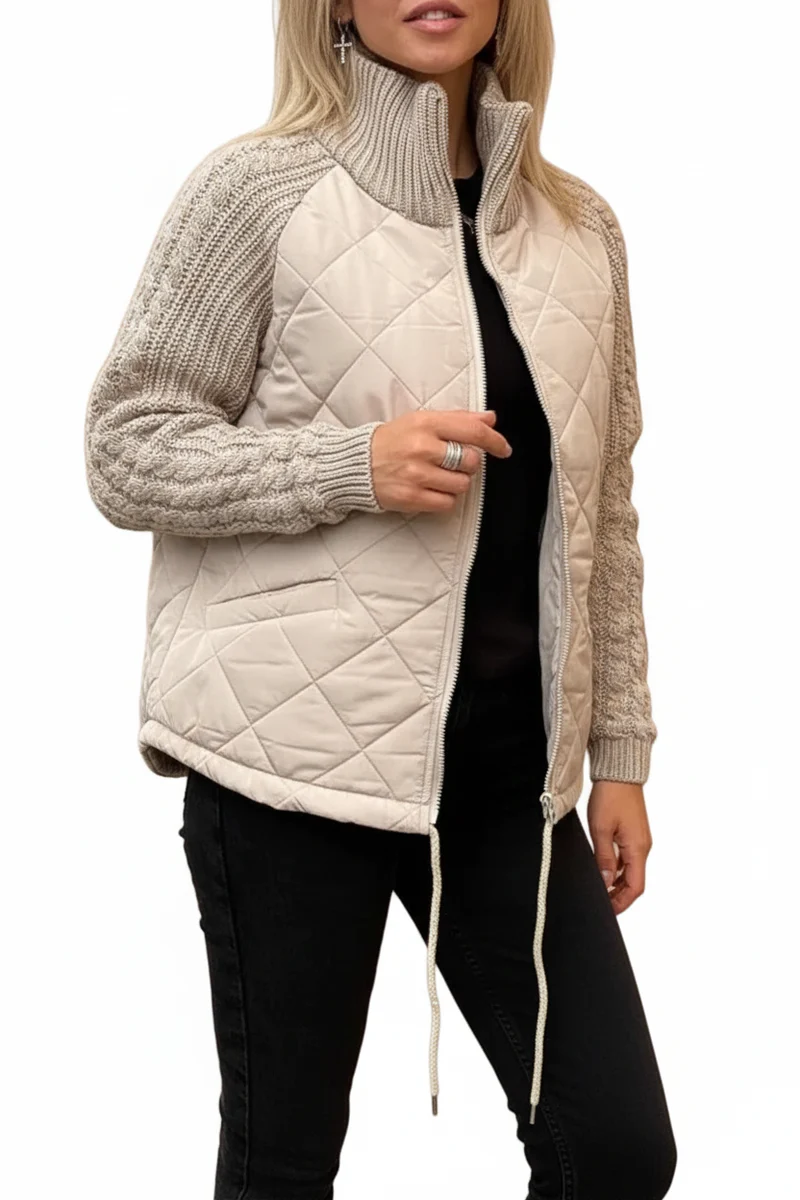 Trotzen Sie dem Winter mit der Damen-Winterjacke mit Reißverschluss: Ihre ideale Schicht für Komfort und Wärme.