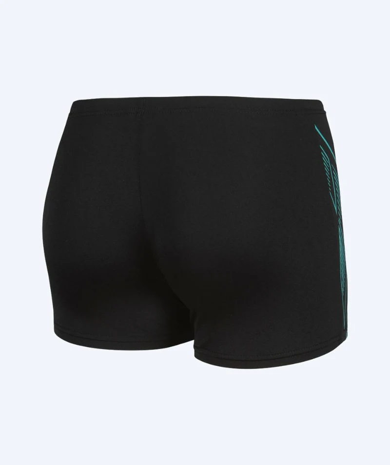 Arena Badehosen mit Bein für Jungen - Reflecting - Schwarz/Hellblau