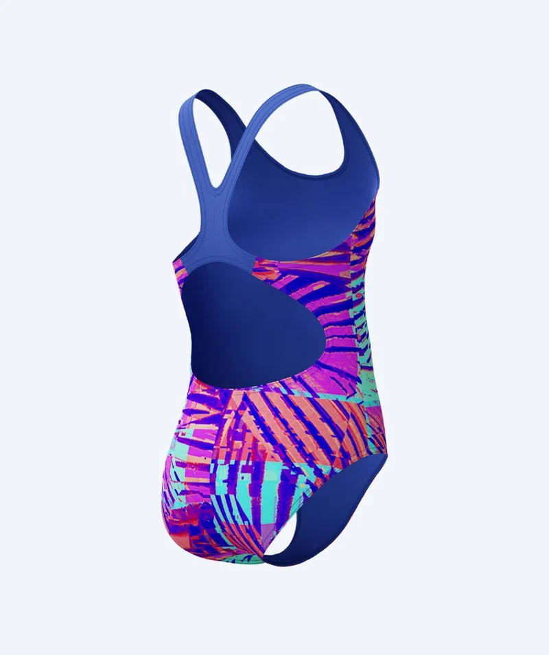 Speedo Badeanzug für Mädchen - Allover Digital Splashback - Lila/Blau