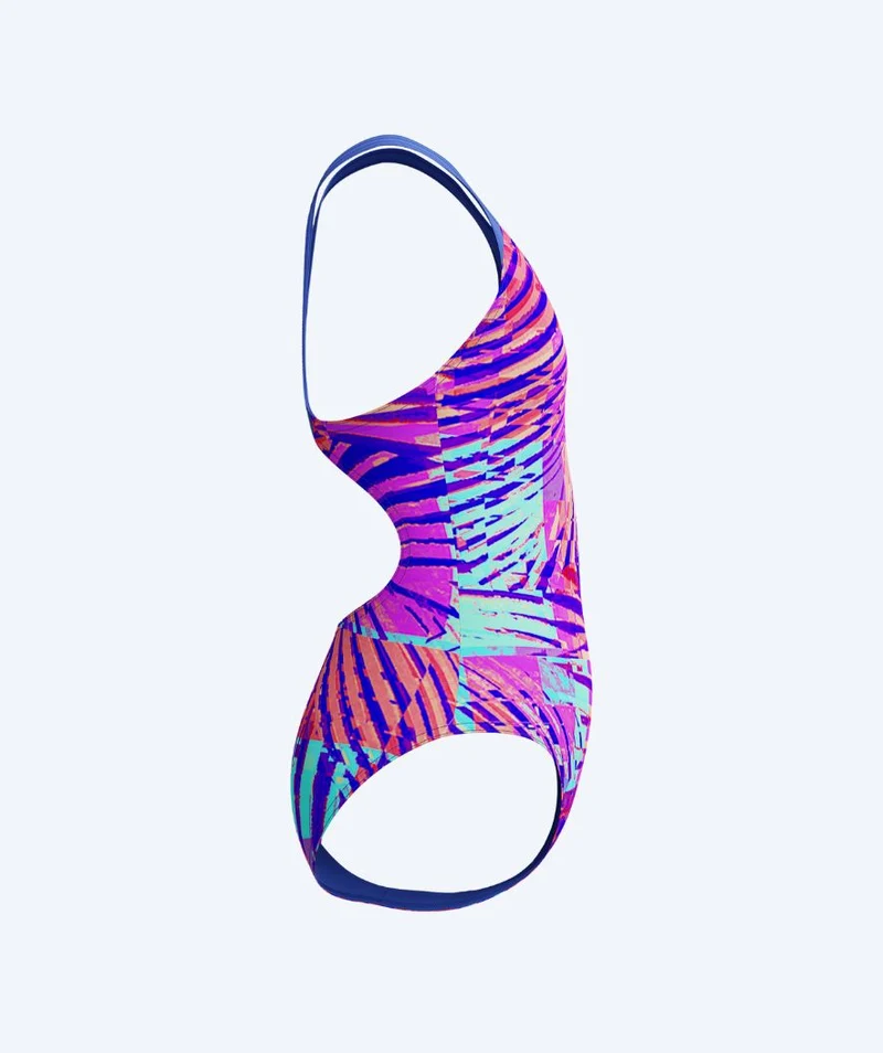 Speedo Badeanzug für Mädchen - Allover Digital Splashback - Lila/Blau