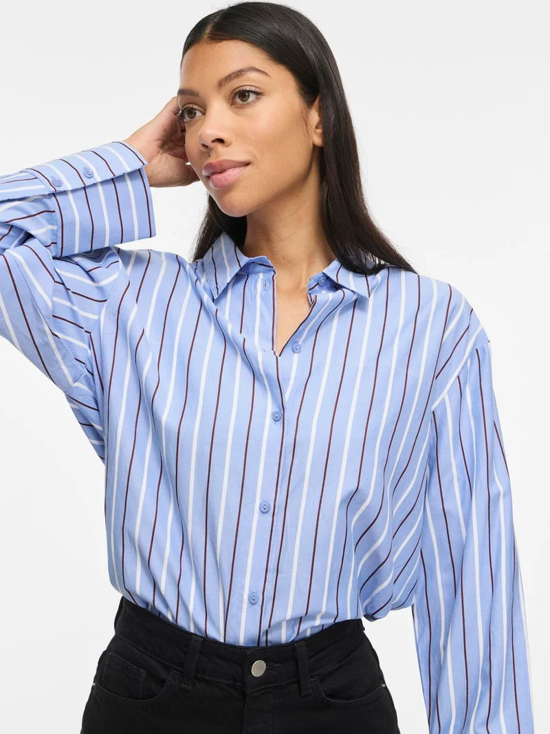 VILORA STRIPED L/S SHIRT/TES