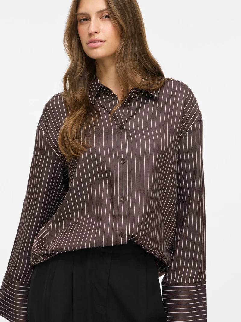 VILORA STRIPED L/S SHIRT/TES