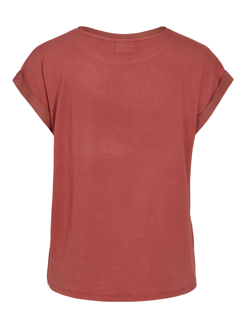 VIELLETTE S/S SATIN TOP