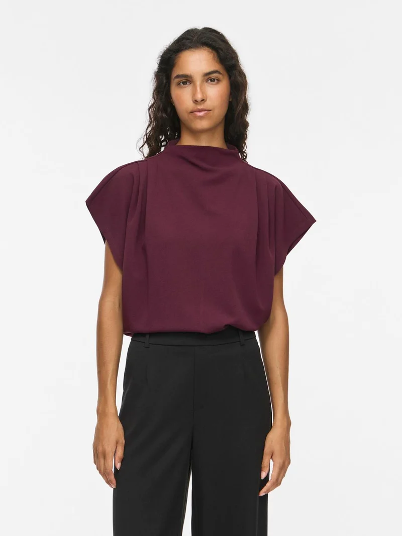 VIMERLANO FUNNELNECK S/S TOP
