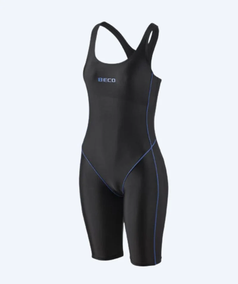 Beco Badeanzug mit Bein für Damen - Maxpower - Blau/Schwarz