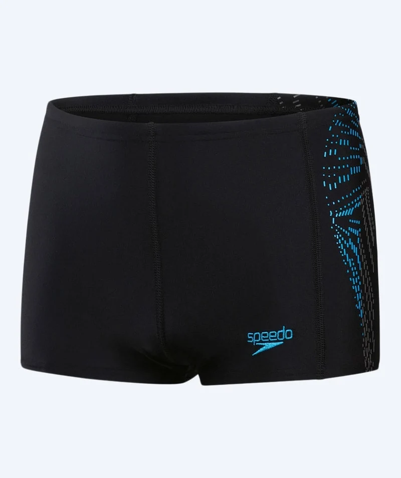 Speedo Aquashorts für Jungen - Allover Panel - Schwarz/Hellblau