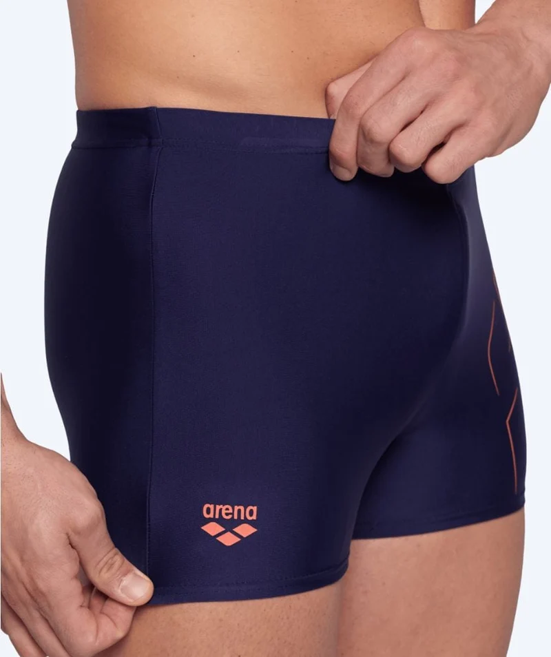 Arena Trunks für Herren - Dive - Dunkelblau/Orange
