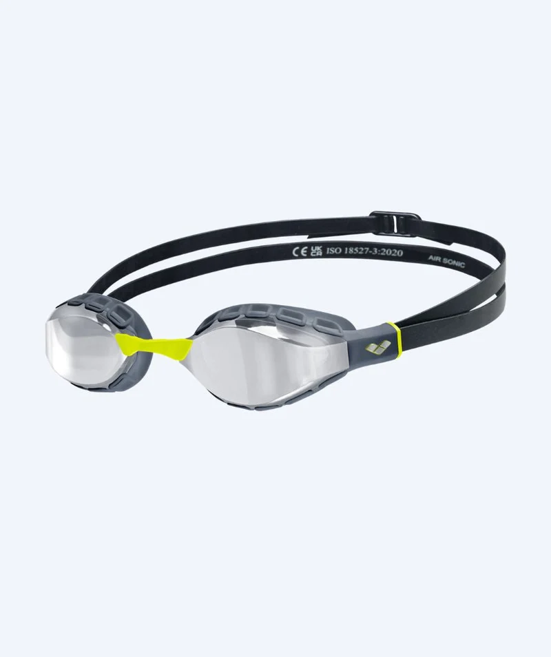 Arena Elite Schwimmbrillen - Air Sonic Mirror - Dunkelgrau/Gelb