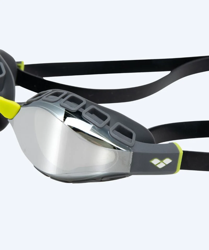 Arena Elite Schwimmbrillen - Air Sonic Mirror - Dunkelgrau/Gelb