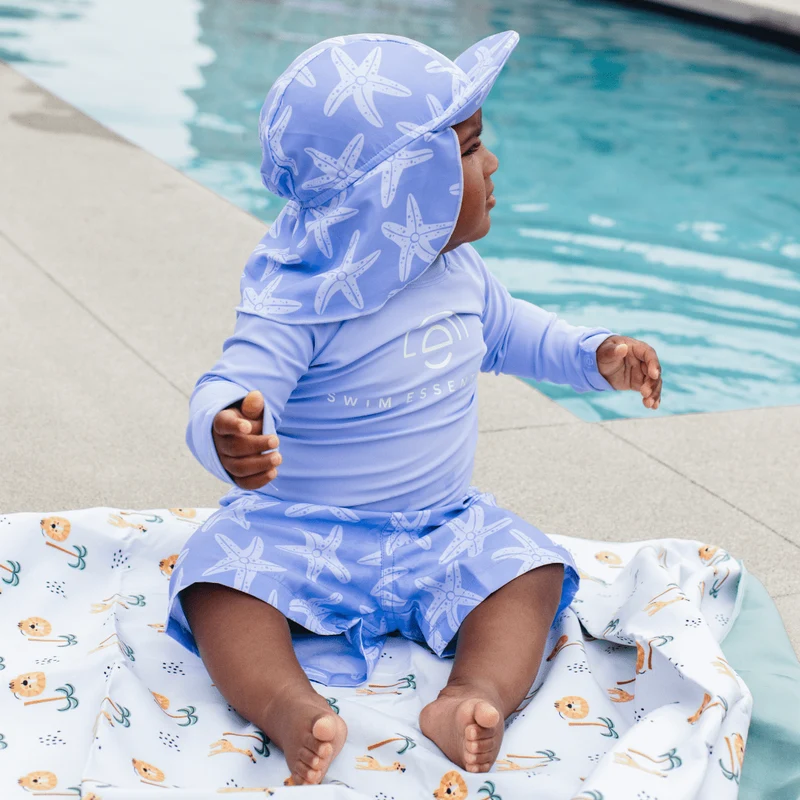 Swimming T-Shirt - Long Sleeve - Lila - Pure Tones