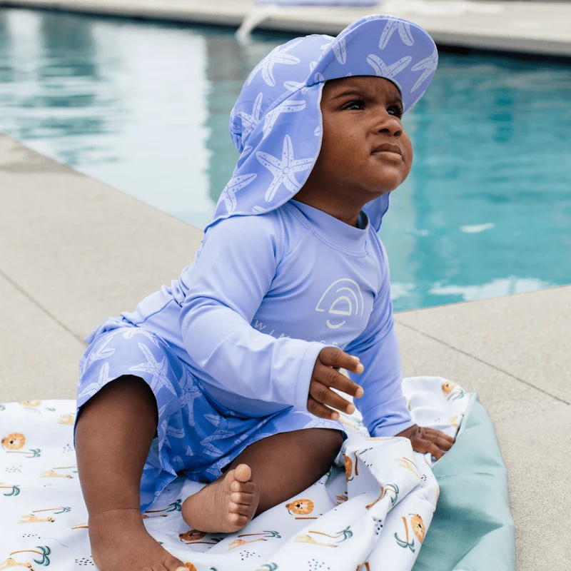 Swimming T-Shirt - Long Sleeve - Lila - Pure Tones
