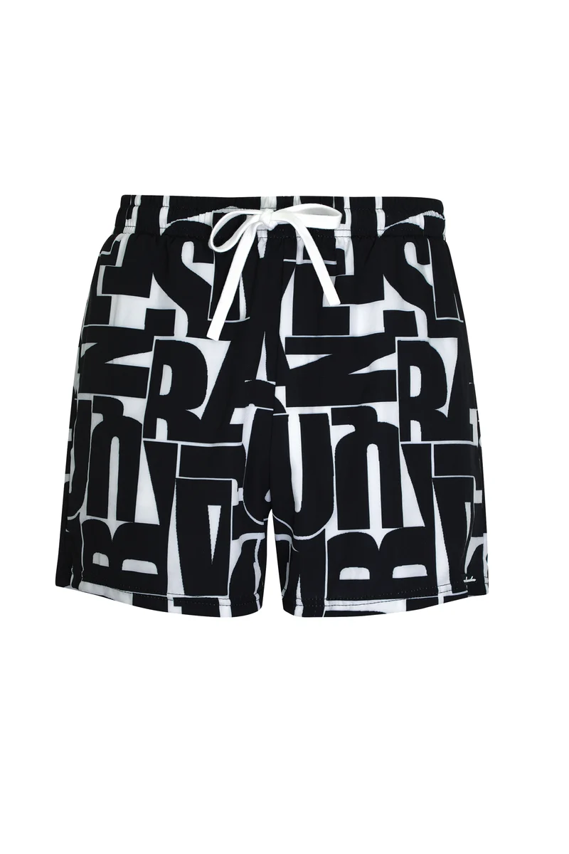Letter Print Shorts