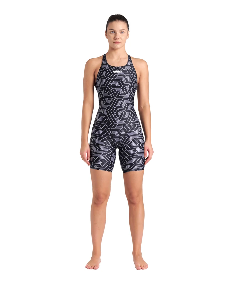 Arena Damen Sport Badeanzug Full Body Printed black-multi
