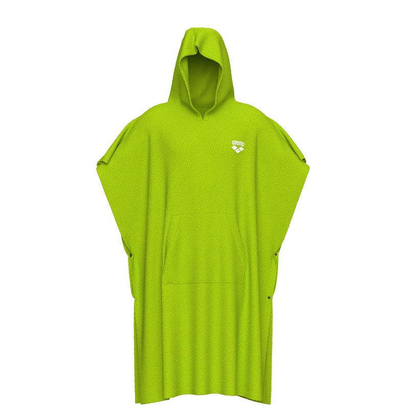 Arena Cotton Unisex Poncho Artic Lime-White