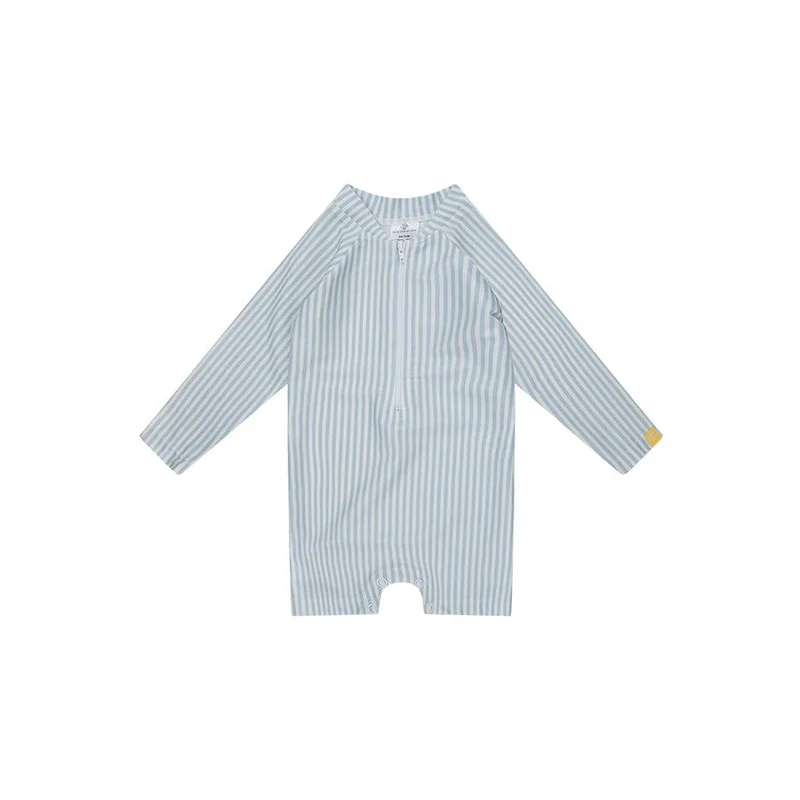 UV Swimsuit Boys - Blue/White - Blue Stripes