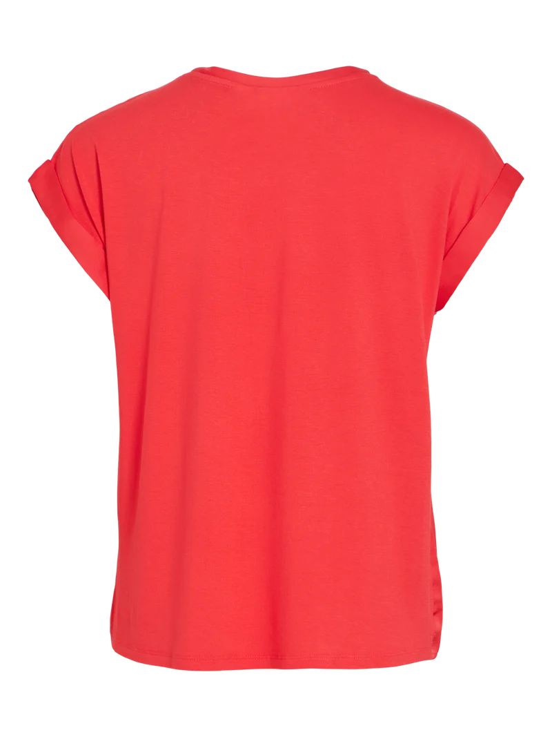 VIELLETTE S/S SATIN TOP