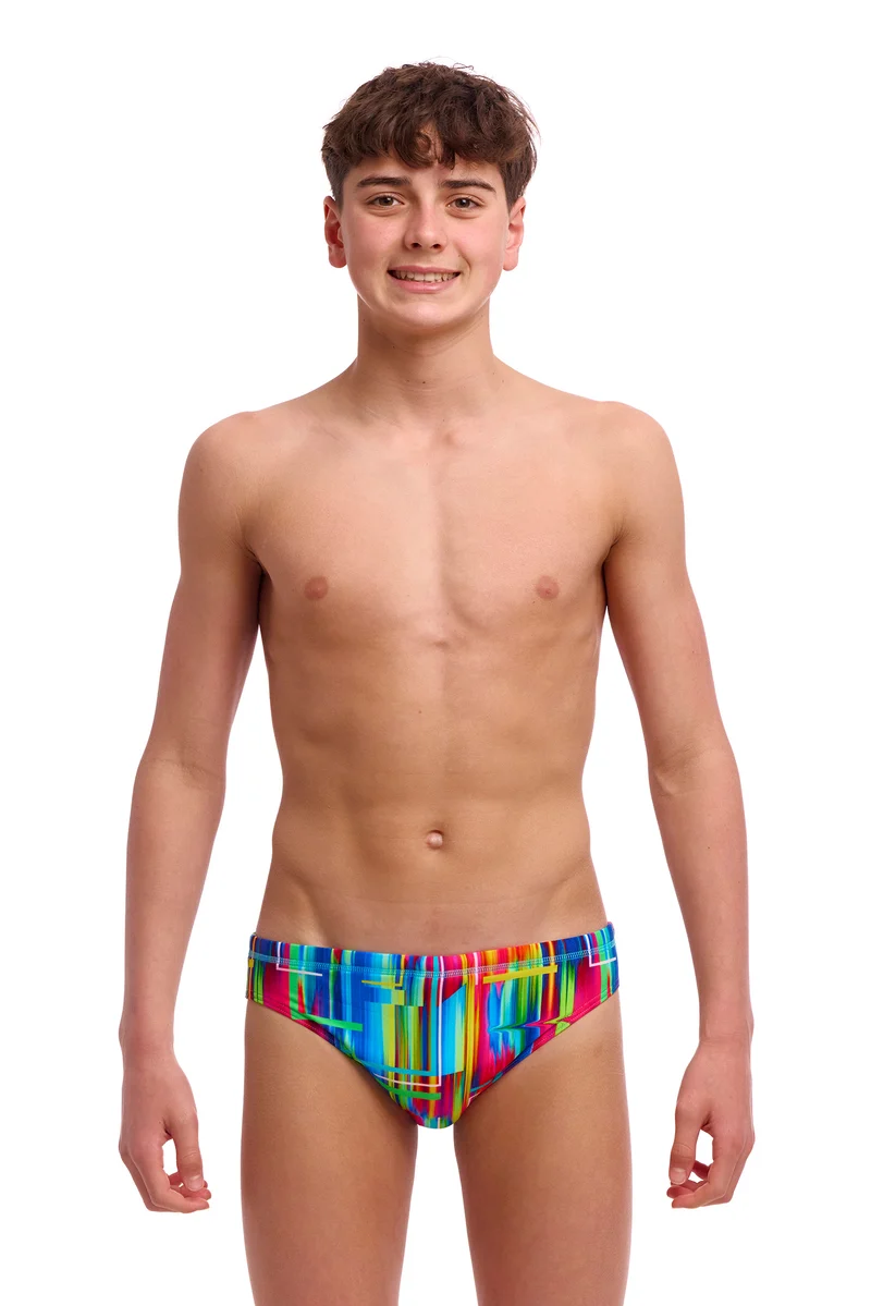 Funky Trunks Mens Classic Brief The Glitch