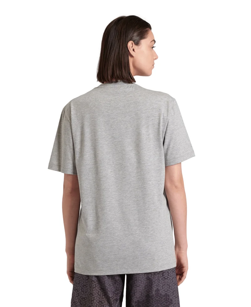 Arena Unisex T-Shirt Logo Cotton Medium Grey Heather