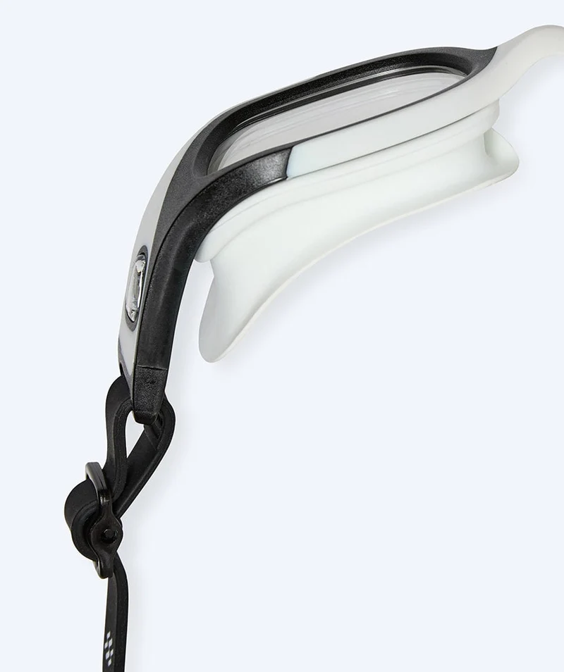 Watery Schwimmbrille für Freizeitschwimmer - Clyde Active - Schwarz/Klar